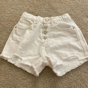 Zara white jean shorts!!!